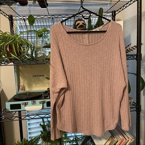 Pink long sleeve blouse